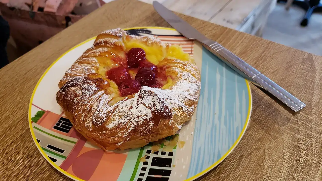 Raspberry Danish pastry